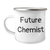 Funny Future Chemist Gifts from Dad for Men, Enamel Camping Mug, 12 oz, Stainless Steel, Inspirational Quote, Perfect Father's Day Unique Gifts - Image 1