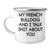 Funny French Bulldog Gifts for Mom - My French Bulldog And I Talk Shit About You Enamel Camping Mug, Gifts from Men to Women on Mother's Day - Image 1