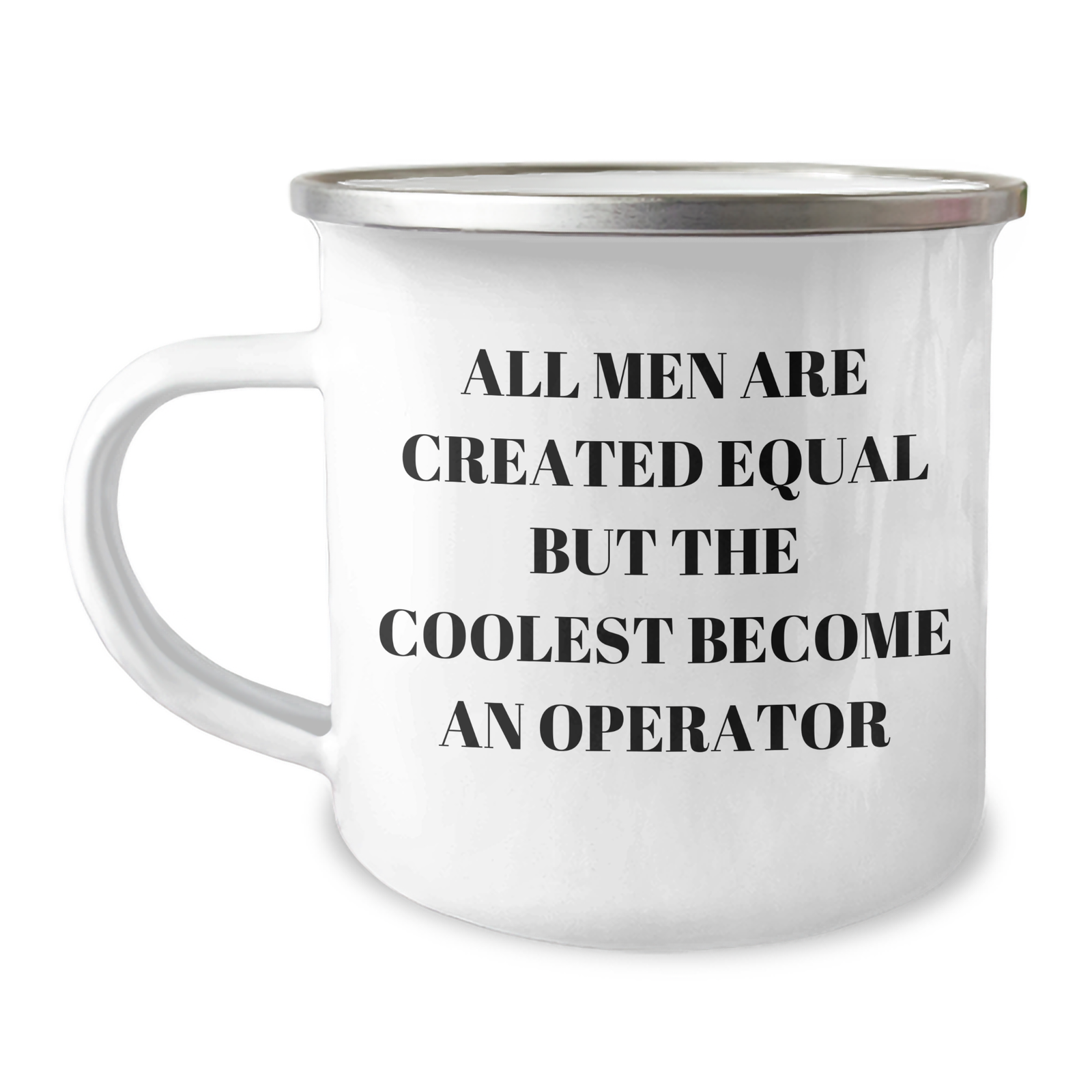 Operator Gifts for Mom - Funny Quote Camping Mug, 12 oz Stainless Steel with Enamel Finish, Gifts from Friends, Unique Mother's Day Presents - Image 1