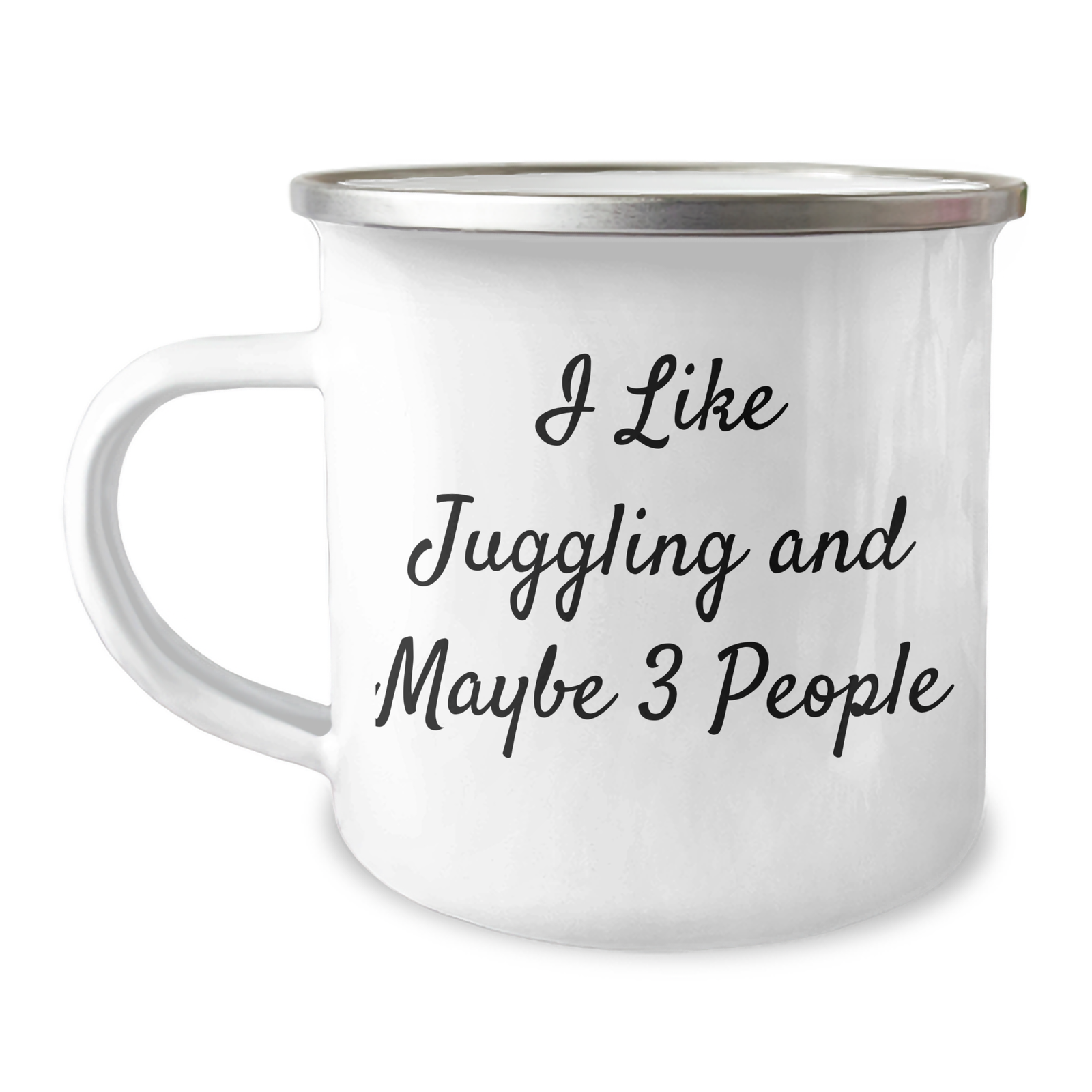 Juggling Enthusiast Gifts from Men to Juggling Lovers on Father's Day - I Like Juggling And Maybe 3 People, Funny Camping Mug - Image 1