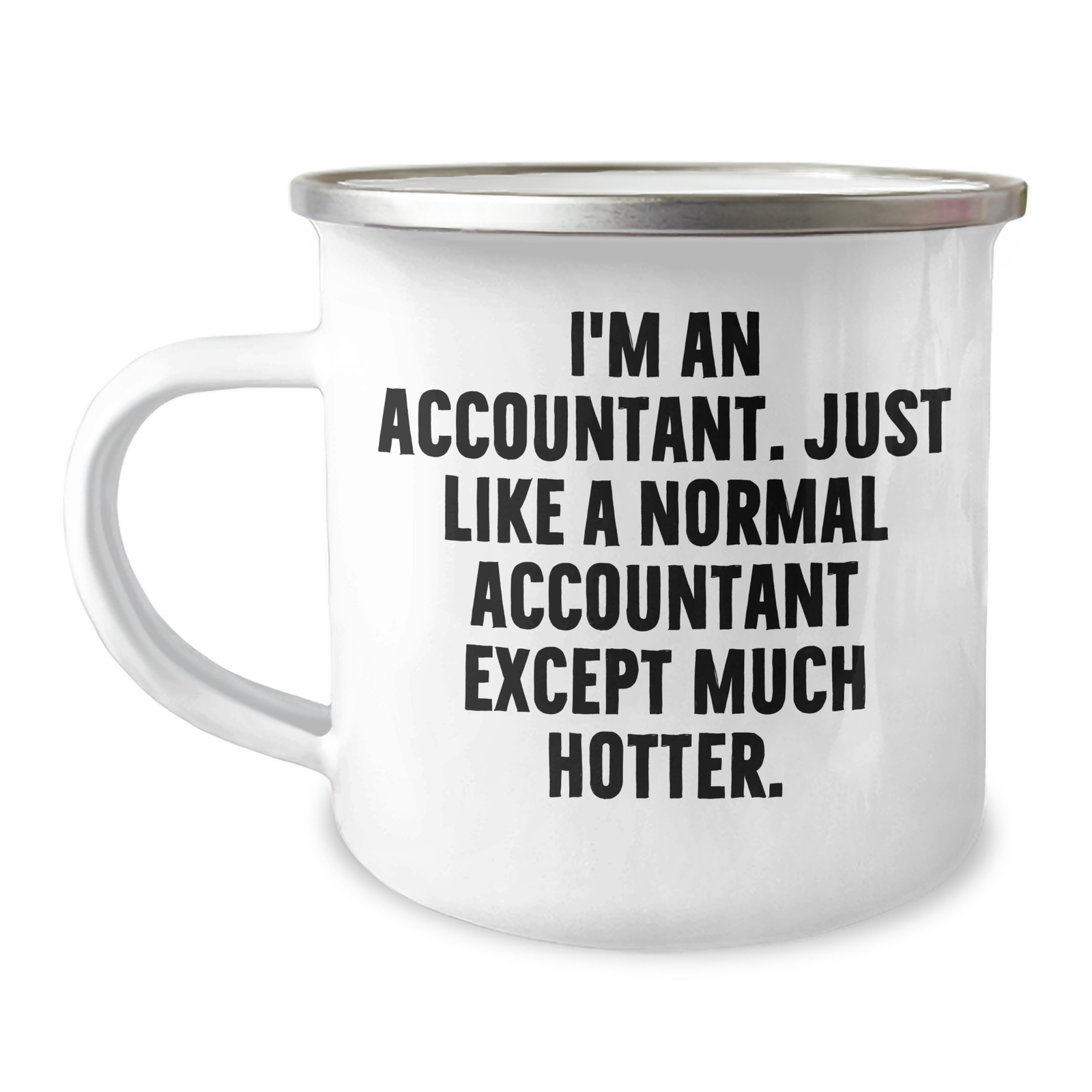 Accountant Humor Gifts from Friends and Family - I'm An Accountant. Just Like A Normal Accountant Except Much Hotter. - Funny Camping Mug for Mother's Day - Image 1