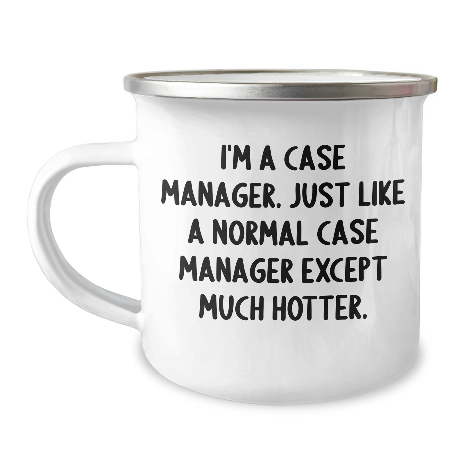 Funny Case Manager Gifts from Family, Case Manager Unique Camping Mugs, Mother's Day Unique Gifts, I'm A Case Manager. Just Like A Normal Case Manager Except Much Hotter. - Image 1