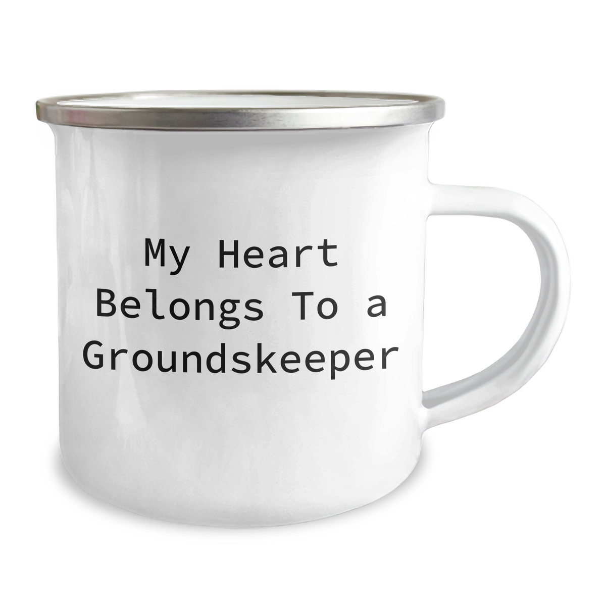 Funny groundskeeper Gifts from Family - My Heart Belongs To A groundskeeper Quote on Camping Mug for Dad, Father's Day Unique Gifts for Men - Image 2
