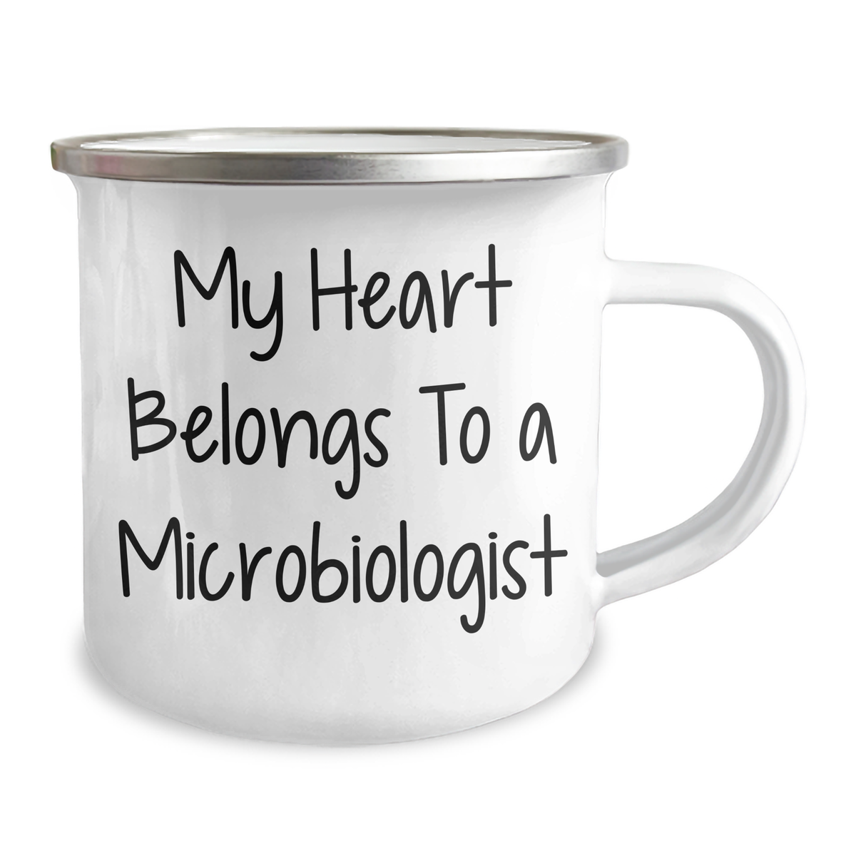 Funny Microbiologist Gifts from Friends to Microbiologists, My Heart Belongs To A Microbiologist Camping Mug, Unique Father's Day Unique Gifts for Men - Image 2
