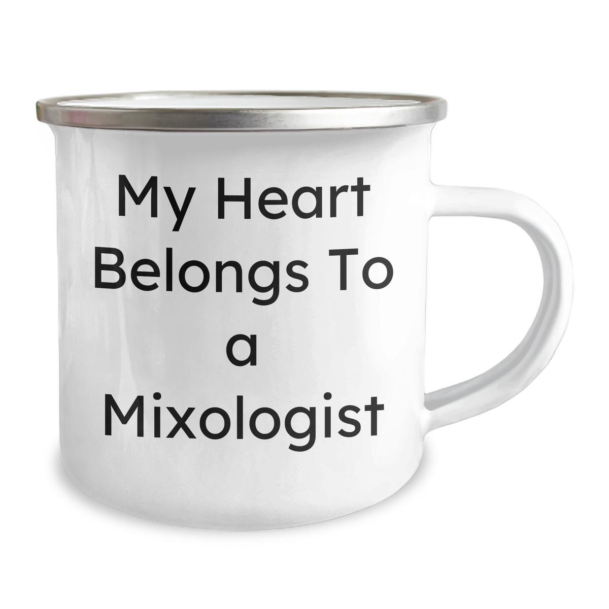 Funny Mixologist Gifts from Men, Unique Camping Mug for Father's Day, 'My Heart Belongs To A Mixologist' - Image 2