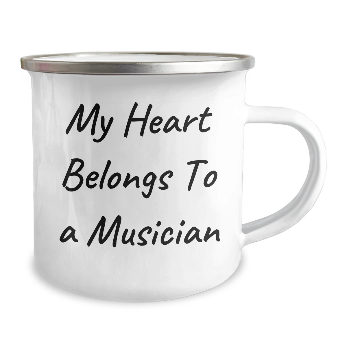 Funny Musician Gifts from Friends to Musician, Camping Mug for Musician, My Heart Belongs To A Musician Quote, Mother's Day Unique Gifts - Image 2
