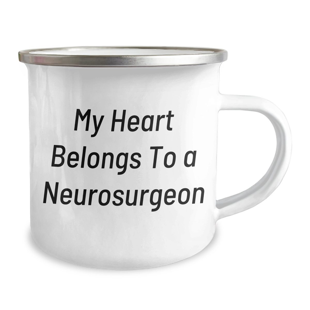 Funny Neurosurgeon Gifts for Men - My Heart Belongs To A Neurosurgeon Camping Mug, Father's Day Unique Gifts from Friends - Image 2
