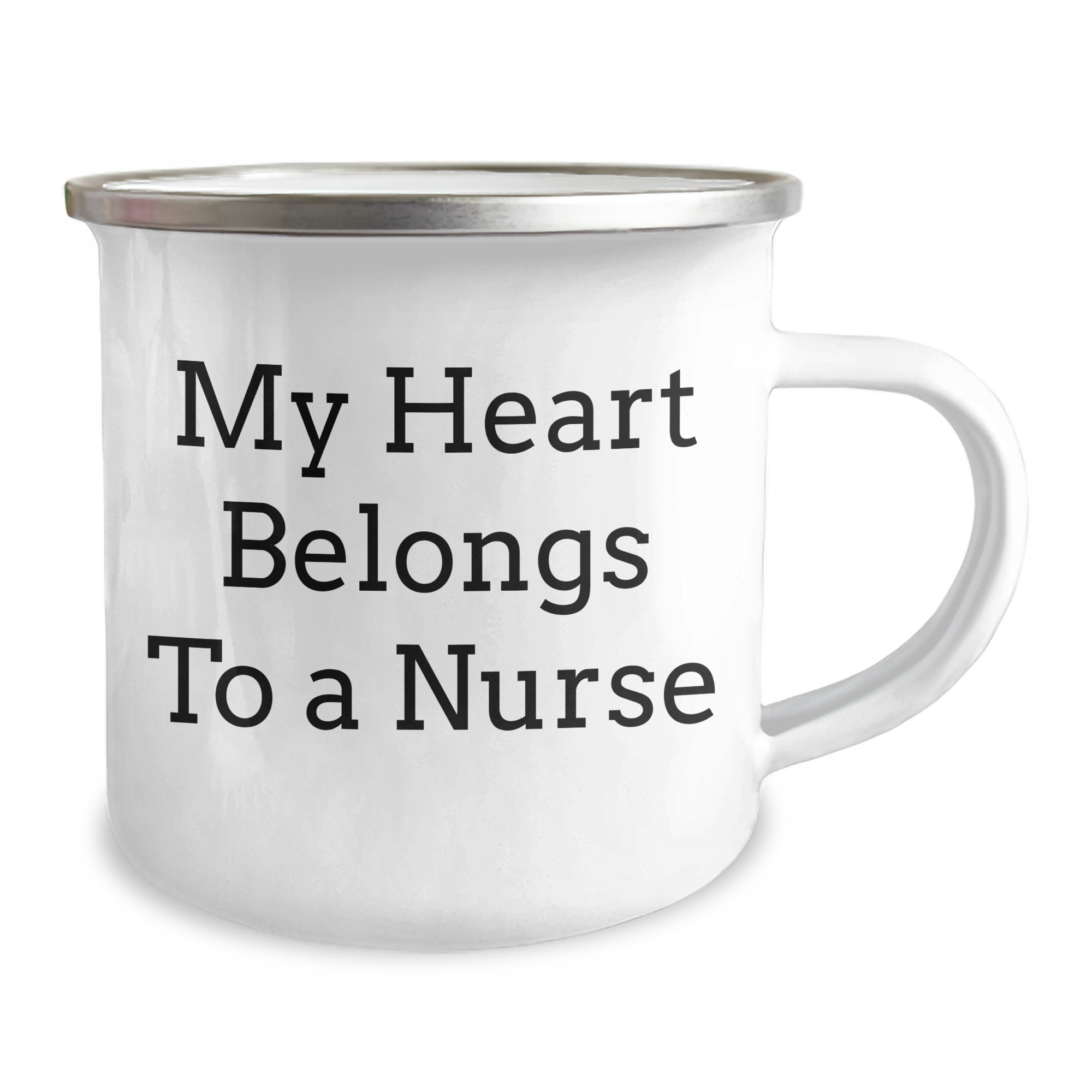 Funny Nurse Gifts for Men from My Heart Belongs To A Nurse, Camping Mug for Father's Day, Unique Gifts from Friends, Coworkers, Family - Image 2
