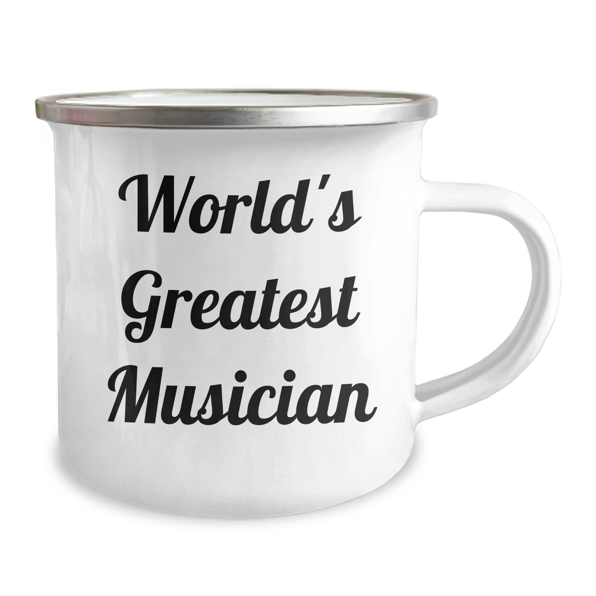 Funny Musician Gifts from Men to Musician Friends on Mother's Day - World's Greatest Musician Camping Mug, 12 oz Stainless Steel with Enamel Finish - Image 2