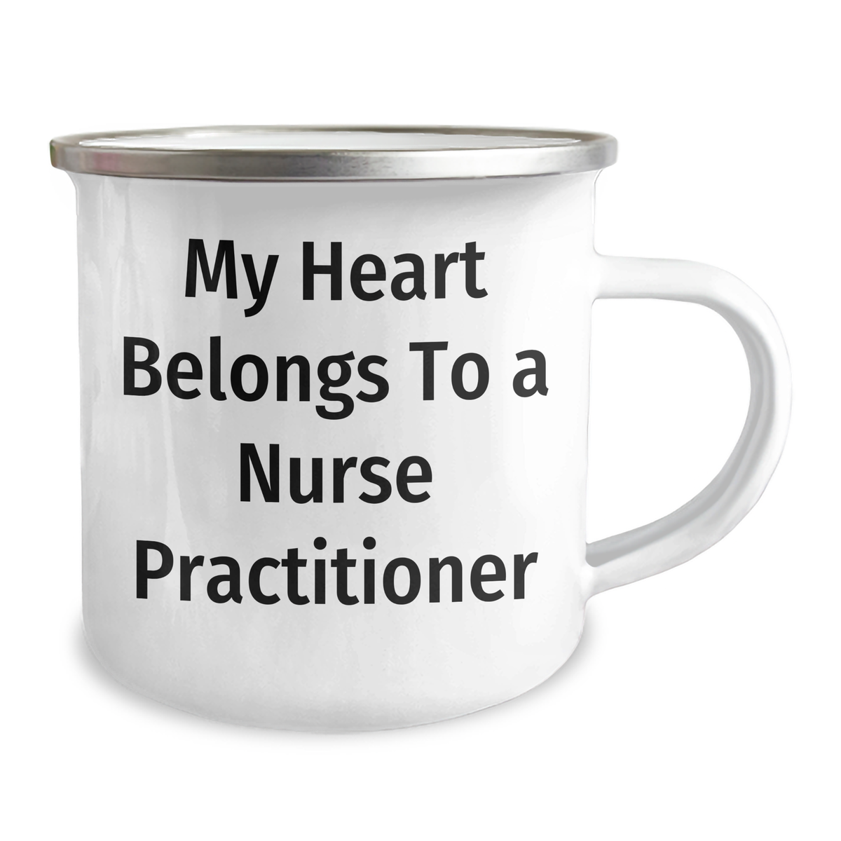 Funny Nurse Practitioner Gifts - My Heart Belongs To A Nurse Practitioner, Camping Mug for Men, Women, Coworkers, Family - Unique Father's Day Unique Gifts from Friends - Image 2