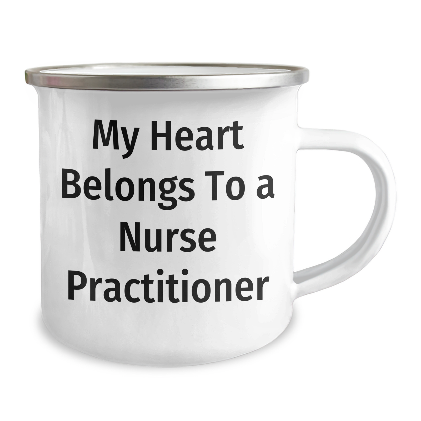 Funny Nurse Practitioner Gifts - My Heart Belongs To A Nurse Practitioner, Camping Mug for Men, Women, Coworkers, Family - Unique Father's Day Unique Gifts from Friends - Image 2