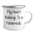 Funny Rescue Worker Gifts from Friends for Rescue Worker on Father's Day - My Heart Belongs To A Rescue Worker Quote Camping Mug - Image 2