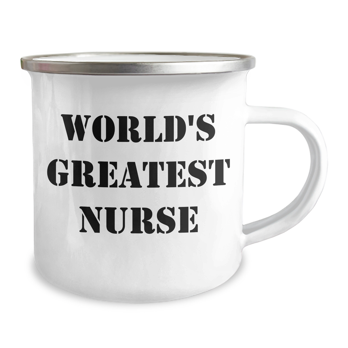 Funny World's Greatest Nurse Gifts from Family for Mother's Day, 12 oz Stainless Steel Camping Mug - Image 2
