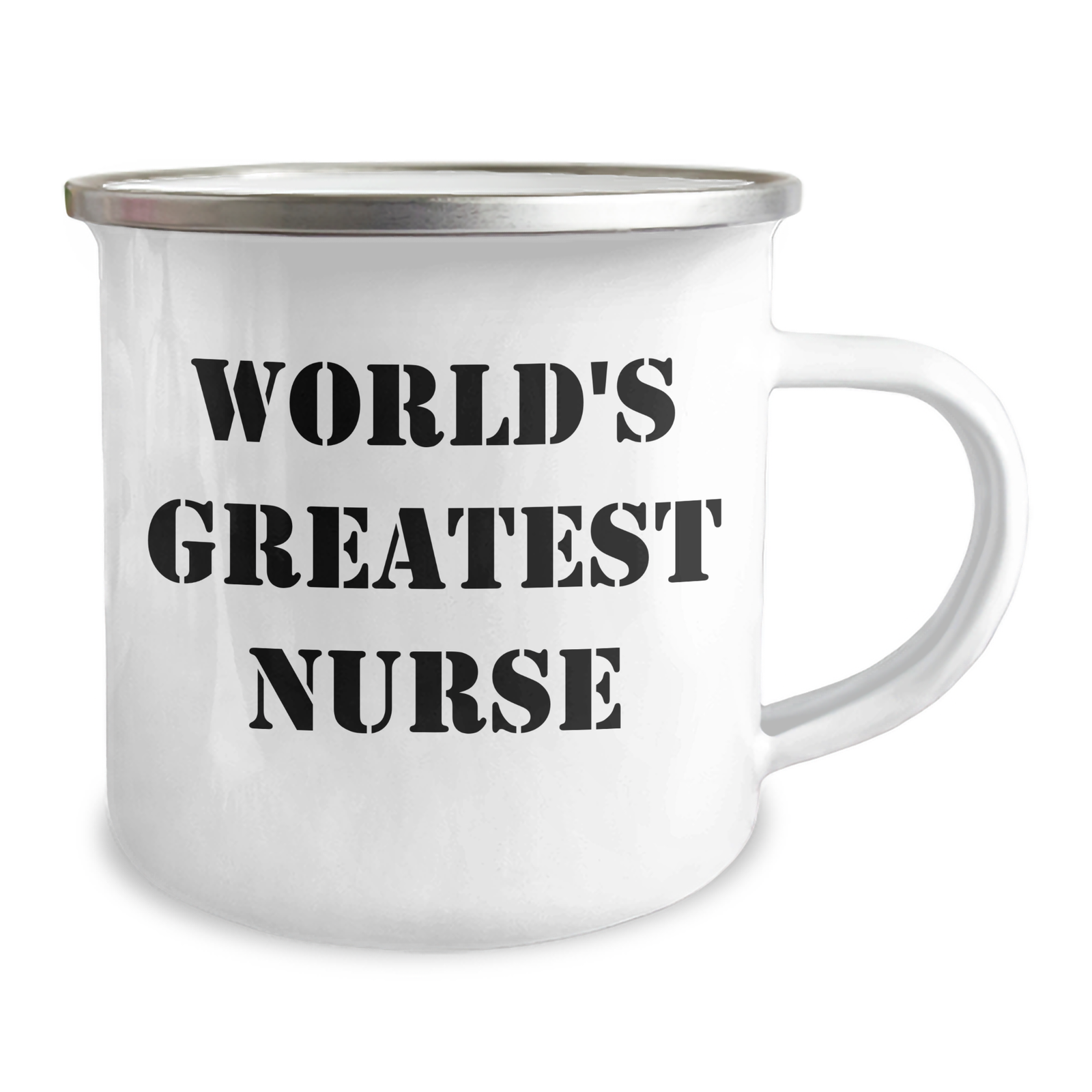 Funny World's Greatest Nurse Gifts from Family for Mother's Day, 12 oz Stainless Steel Camping Mug - Image 2