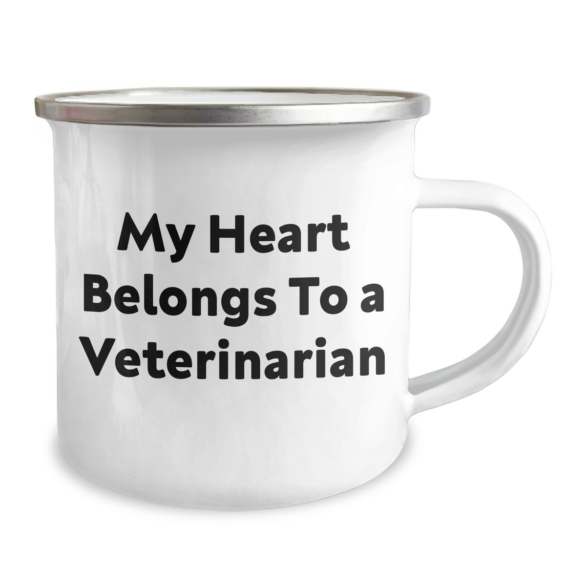 Funny Veterinarian Gifts from Men to Veterinarian Friends - My Heart Belongs To A Veterinarian Camping Mug, Unique Gifts for Father's Day - Image 2