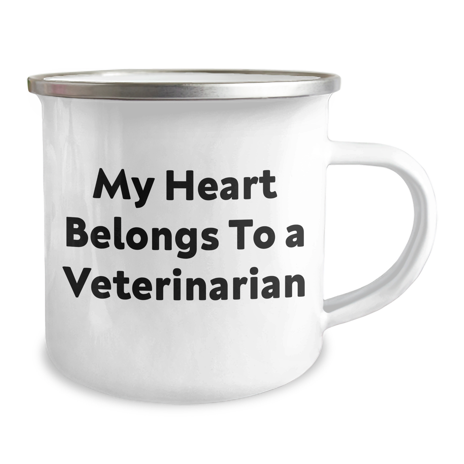 Funny Veterinarian Gifts from Men to Veterinarian Friends - My Heart Belongs To A Veterinarian Camping Mug, Unique Gifts for Father's Day - Image 2