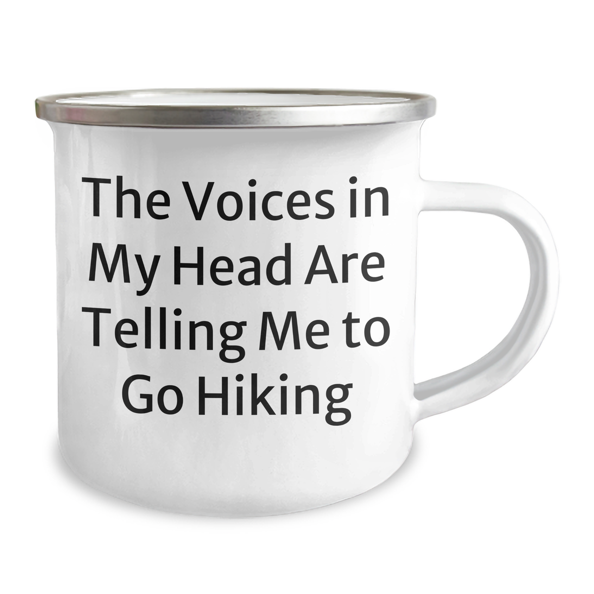 Funny Hiking Gifts for Men, Camping Mug for Father's Day, 'The Voices In My Head Are Telling Me To Go Hiking' Quote, Gifts from Men, Gifts for Hiking Enthusiasts, Hiking Mugs for Dad - Image 2