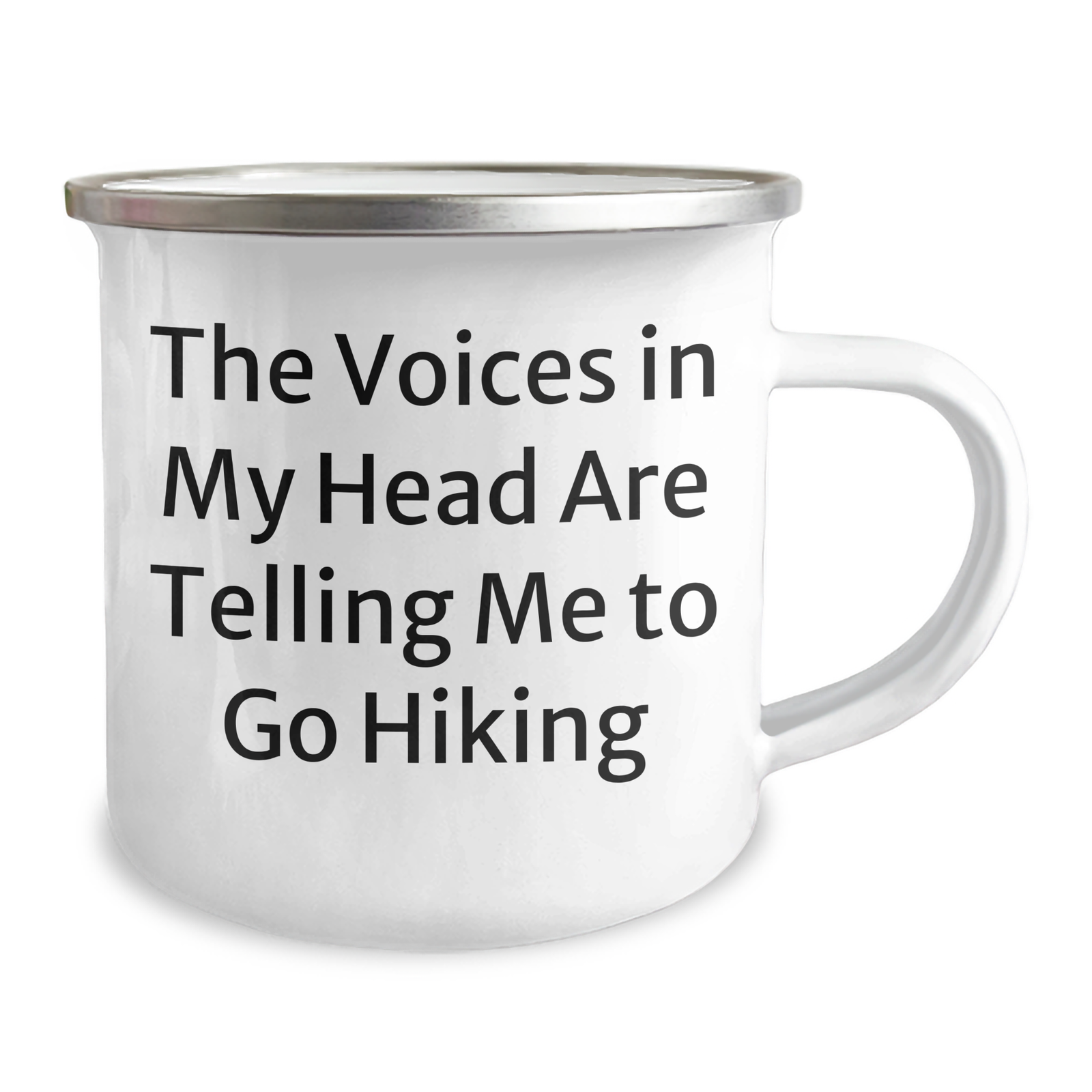 Funny Hiking Gifts for Men, Camping Mug for Father's Day, 'The Voices In My Head Are Telling Me To Go Hiking' Quote, Gifts from Men, Gifts for Hiking Enthusiasts, Hiking Mugs for Dad - Image 2