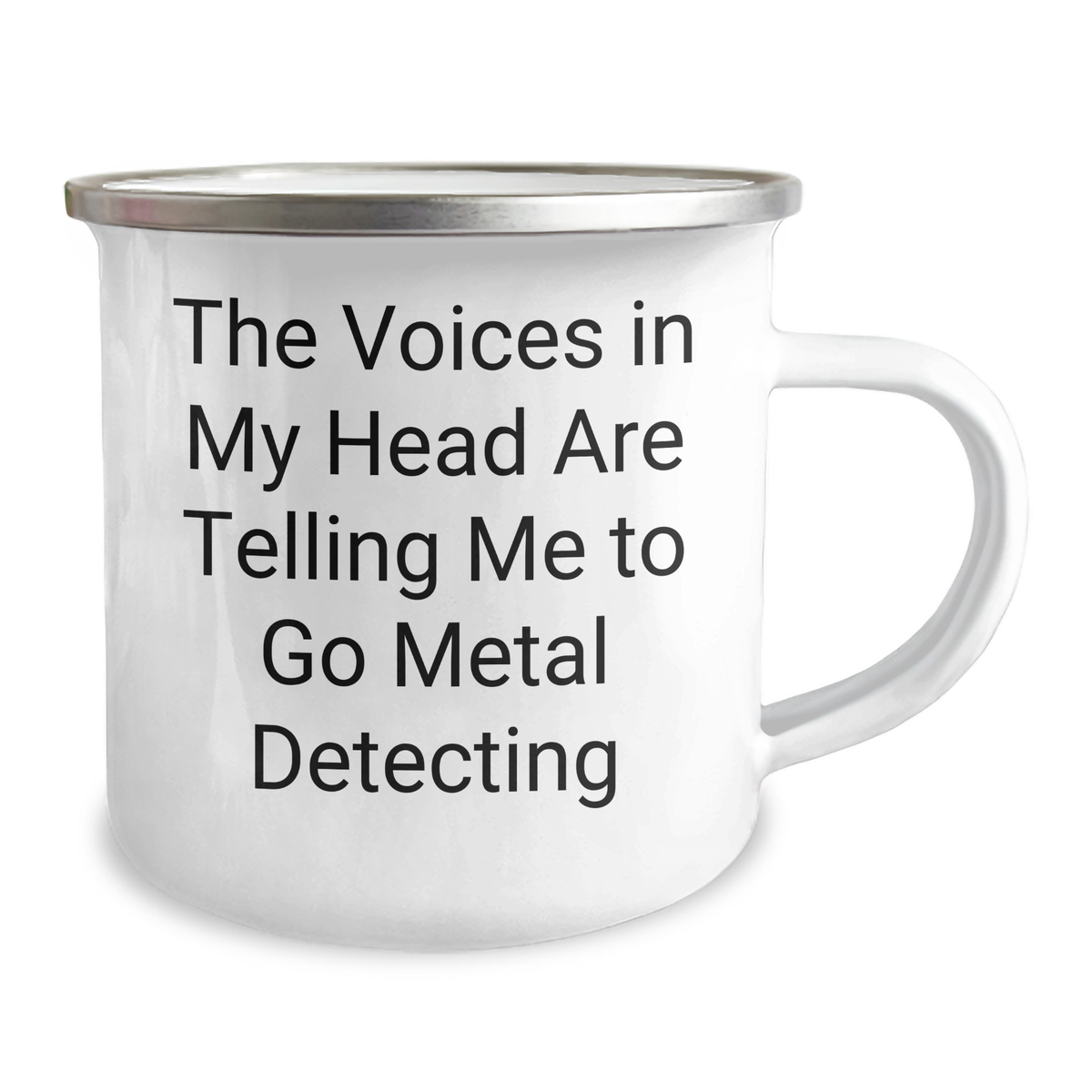 Funny Metal Detecting Gifts for Men, 'The Voices In My Head Are Telling Me To Go Metal Detecting' Camping Mug from Dad to Son, Unique Father's Day Unique Gifts - Image 2
