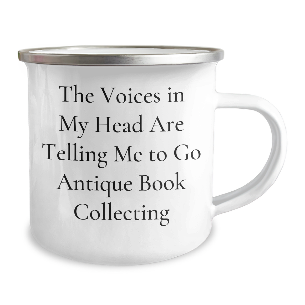 Funny Antique Book Collecting Gifts for Men - Camping Mug with The Voices In My Head Are Telling Me To Go Antique Book Collecting, Perfect for Father's Day from Friends - Image 2