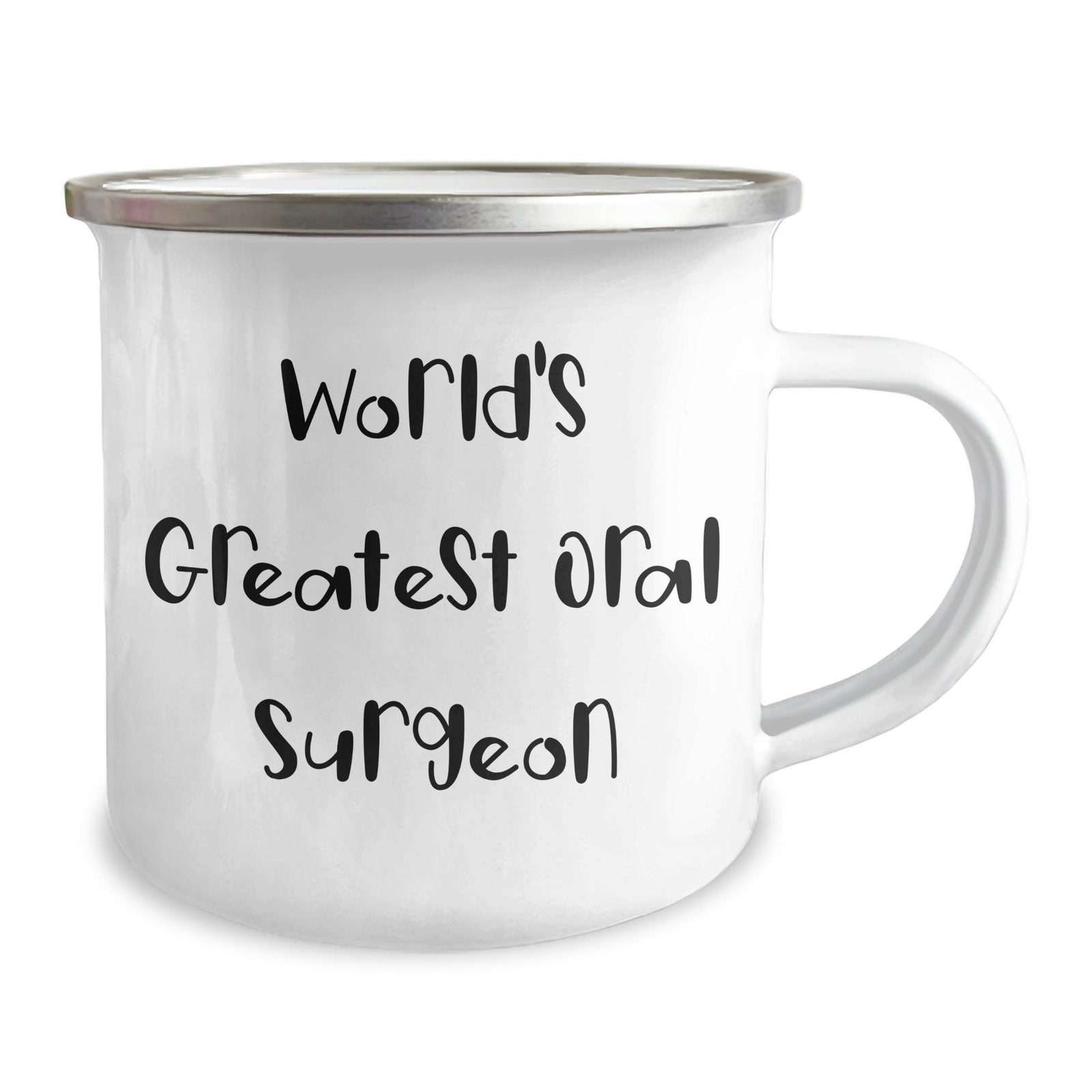 World's Greatest Oral Surgeon Camping Mug - Funny Gift for Oral Surgeon from Friends - 12 oz Stainless Steel with Enamel Finish - Unique Mother's Day Unique Gift - Image 2