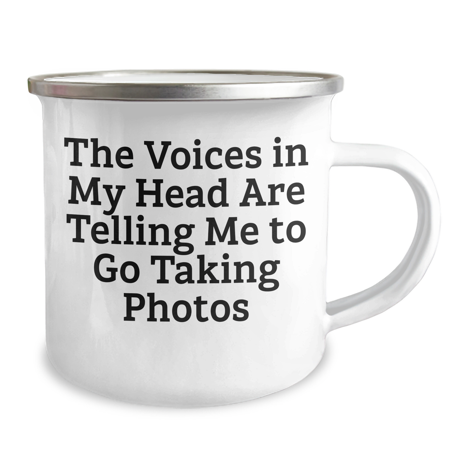 Funny Taking Photos Gifts for Men - The Voices In My Head Are Telling Me To Go Taking Photos Camping Mug, Perfect for Father's Day - Image 2