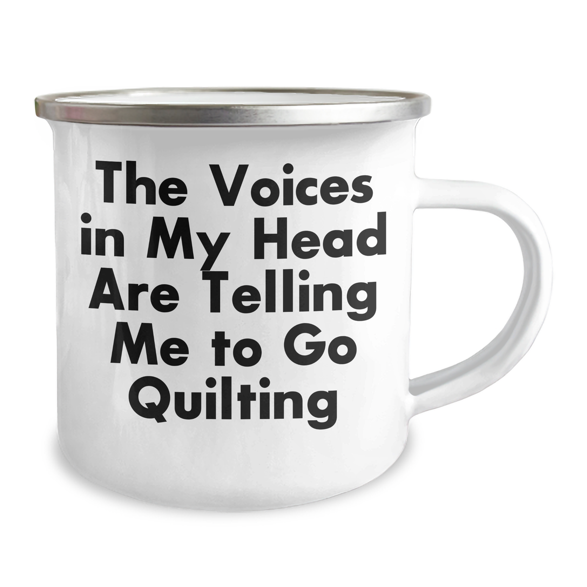 Funny Quilting Gifts for Men - The Voices In My Head Are Telling Me To Go Quilting, Camping Mug for Father's Day, Unique Gifts from Men to Family, Friends, and Coworkers - Image 2