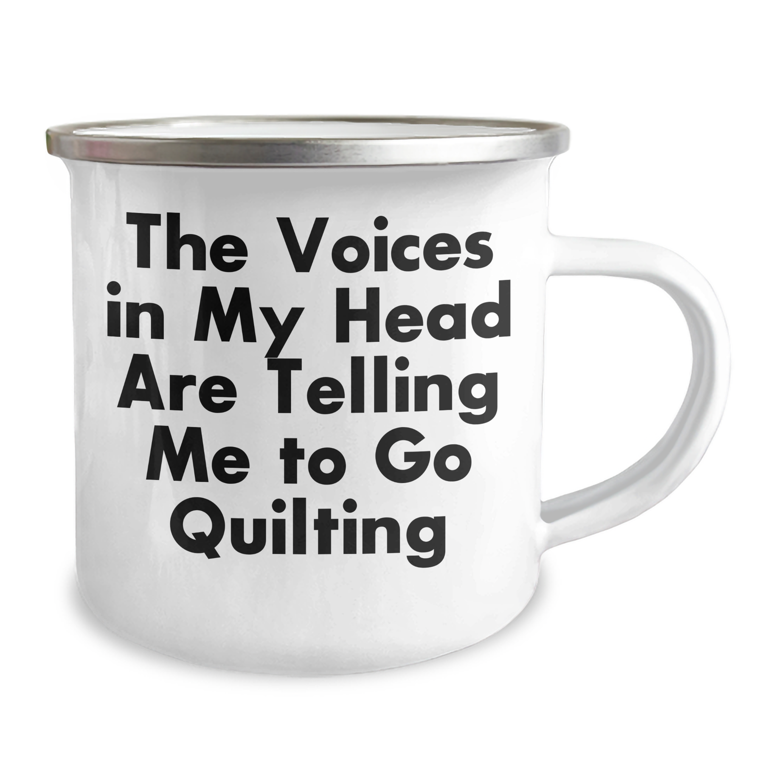 Funny Quilting Gifts for Men - The Voices In My Head Are Telling Me To Go Quilting, Camping Mug for Father's Day, Unique Gifts from Men to Family, Friends, and Coworkers - Image 2