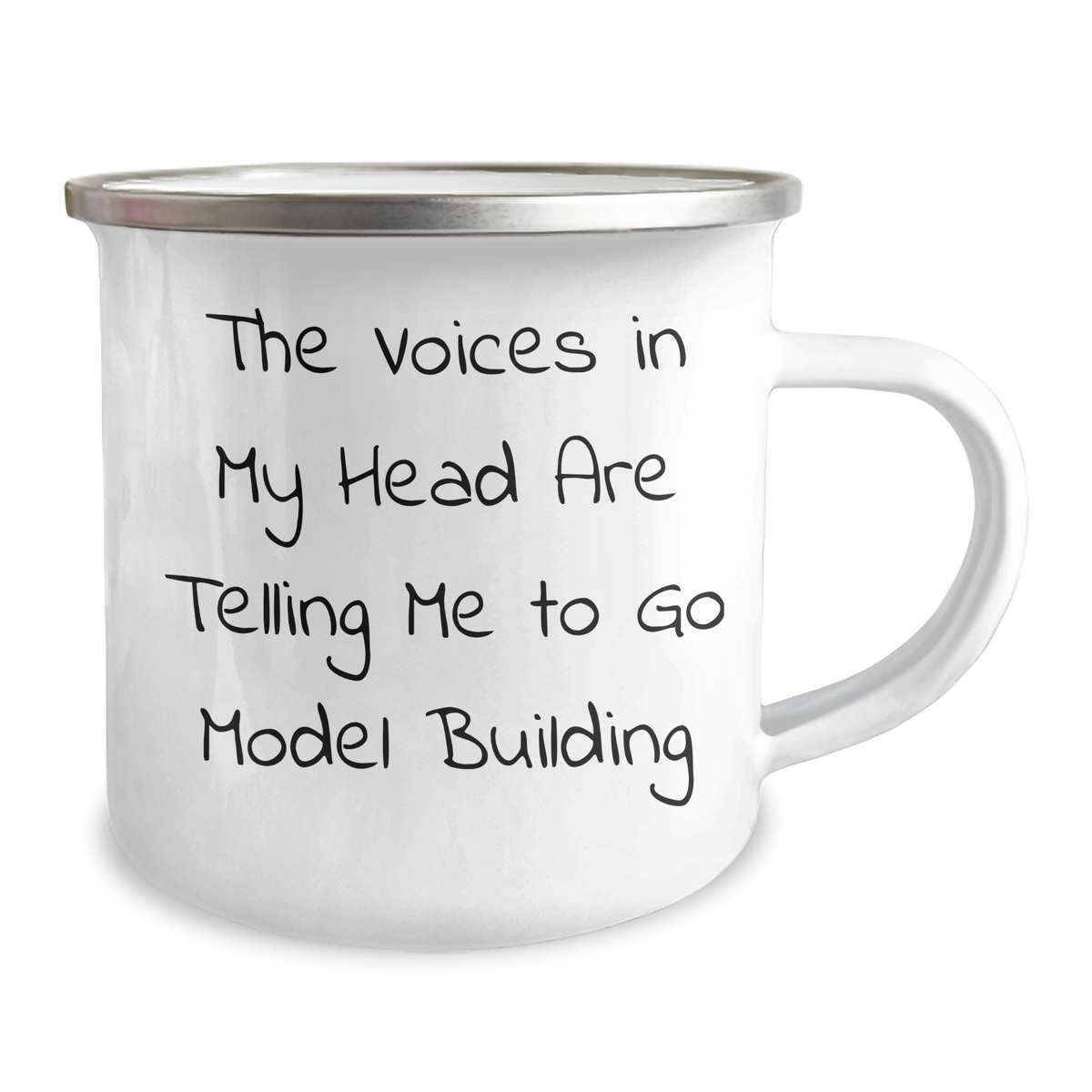 Model Building Humor, Funny Camping Mug Gifts from Friends to Dad, Gifts for the Model Building Enthusiast, Father's Day Unique Gifts, Stainless Steel with Enamel Finish, 12 oz Capacity - Image 2