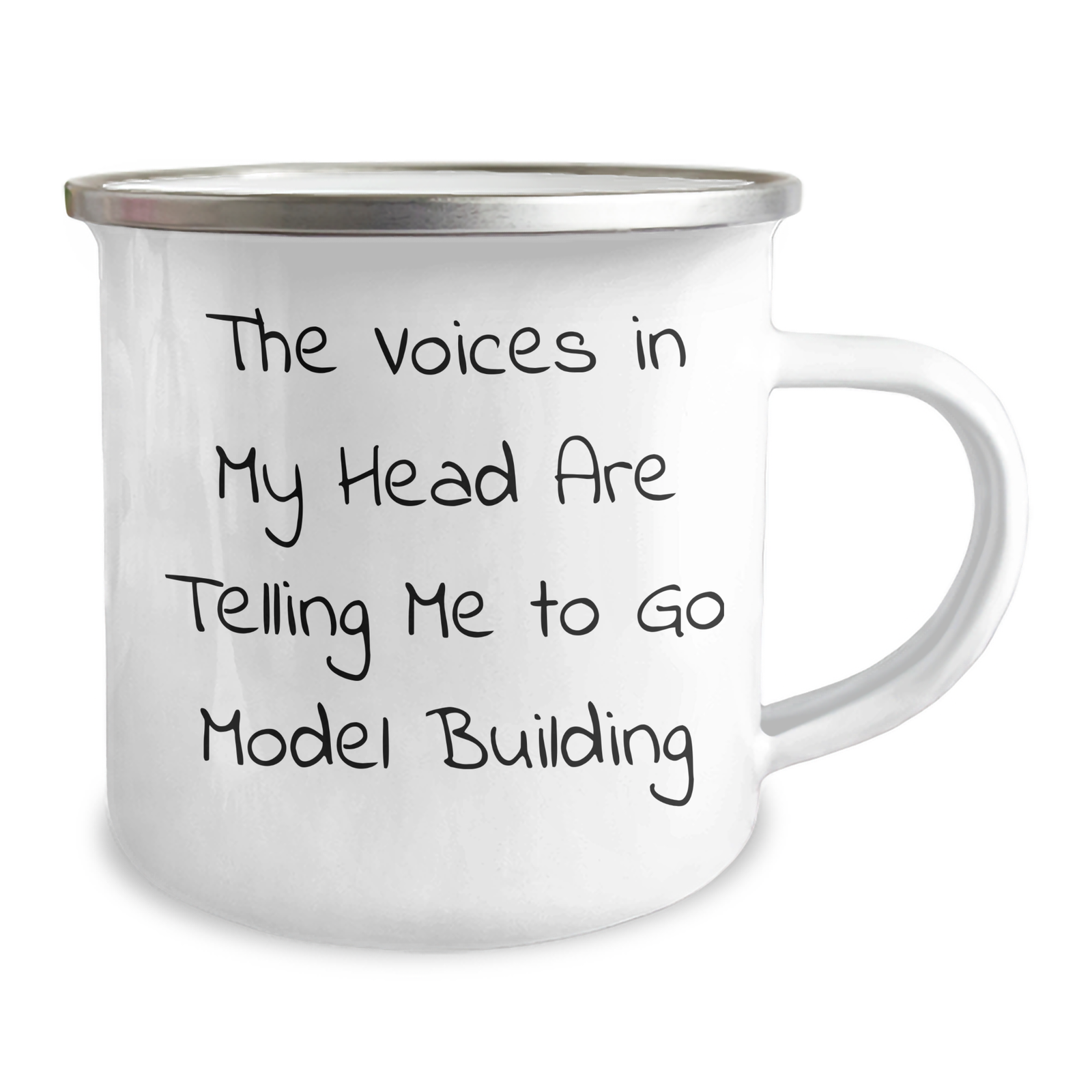 Model Building Humor, Funny Camping Mug Gifts from Friends to Dad, Gifts for the Model Building Enthusiast, Father's Day Unique Gifts, Stainless Steel with Enamel Finish, 12 oz Capacity - Image 2