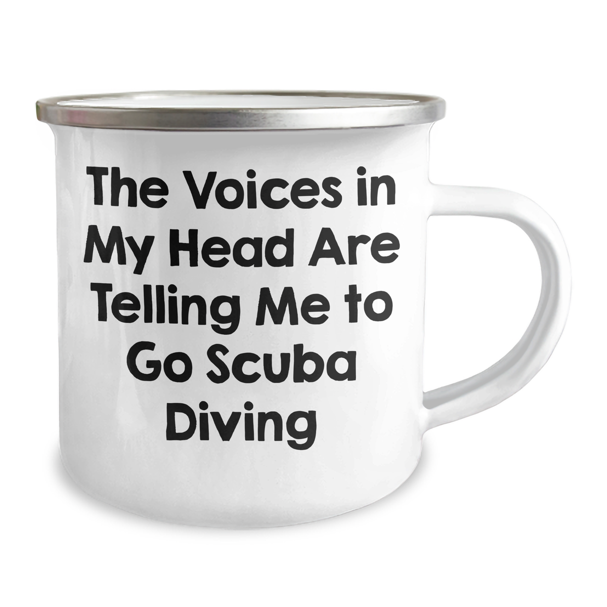Scuba Diving Enthusiasts' Favorite Funny Gifts for Men - The Voices In My Head Are Telling Me To Go Scuba Diving - Camping Mug for Father's Day - Image 2