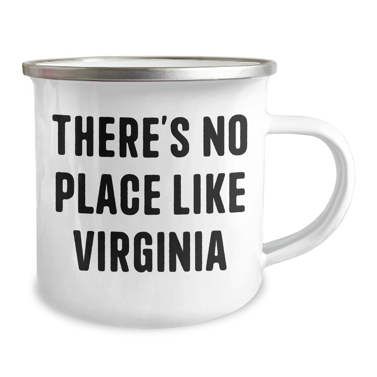 Fun Camping Mugs for Virginia Lovers - 'There's No Place Like Virginia' Quote, Unique Gifts for Men, Father's Day Presents - Image 2