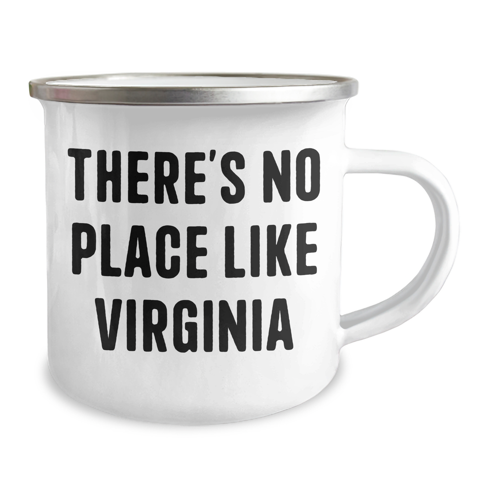 Fun Camping Mugs for Virginia Lovers - 'There's No Place Like Virginia' Quote, Unique Gifts for Men, Father's Day Presents - Image 2