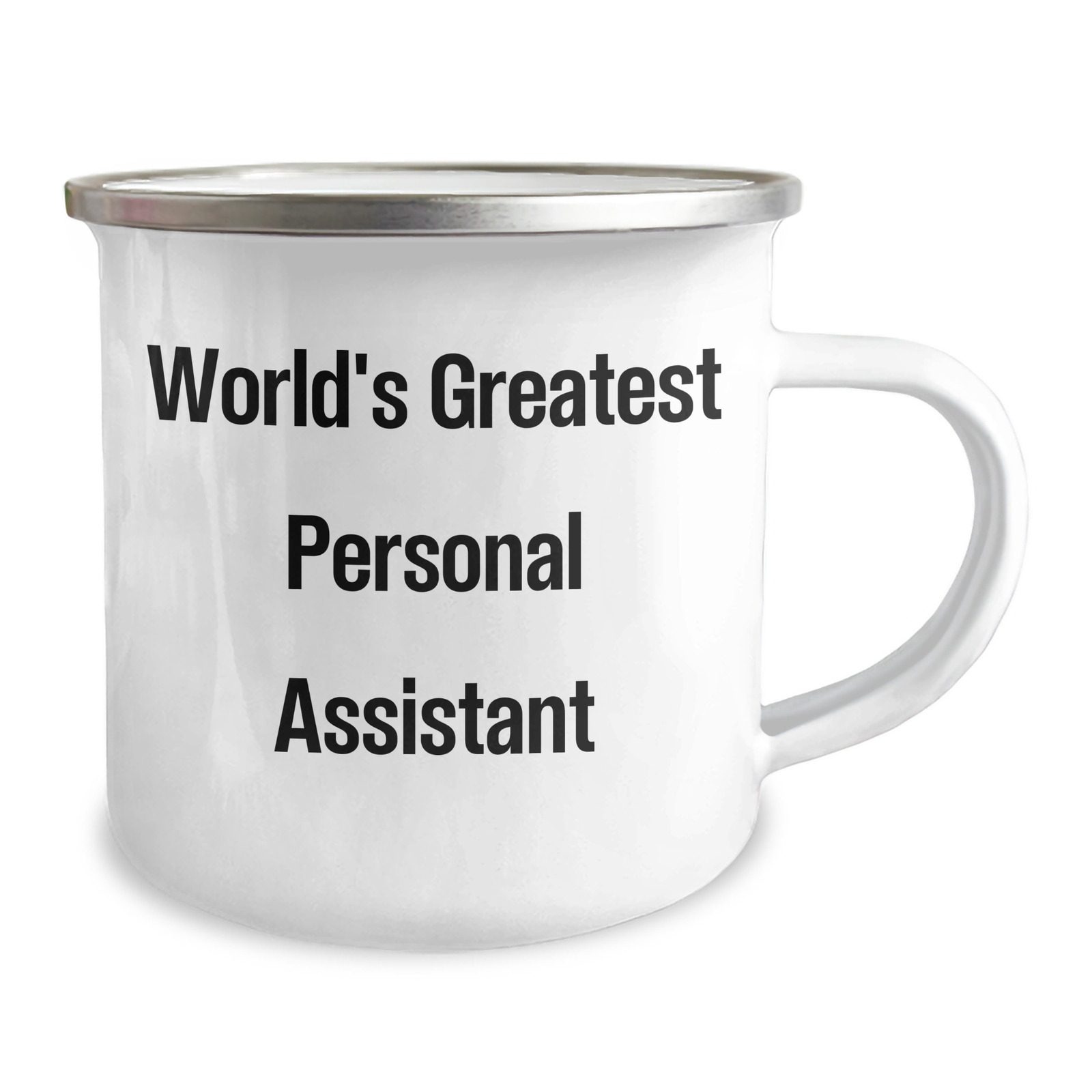Funny World's Greatest Personal Assistant Gifts for Her - 12 oz Camping Mug with Inspirational Quote, Perfect for Mother's Day, Gifts from Family, Friends, or Coworkers - Image 2
