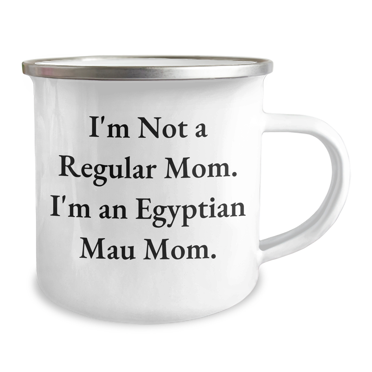 Egyptian Mau Cat Mom's Funny Camping Mug Gifts from Family for Dad's Special Day - Image 2
