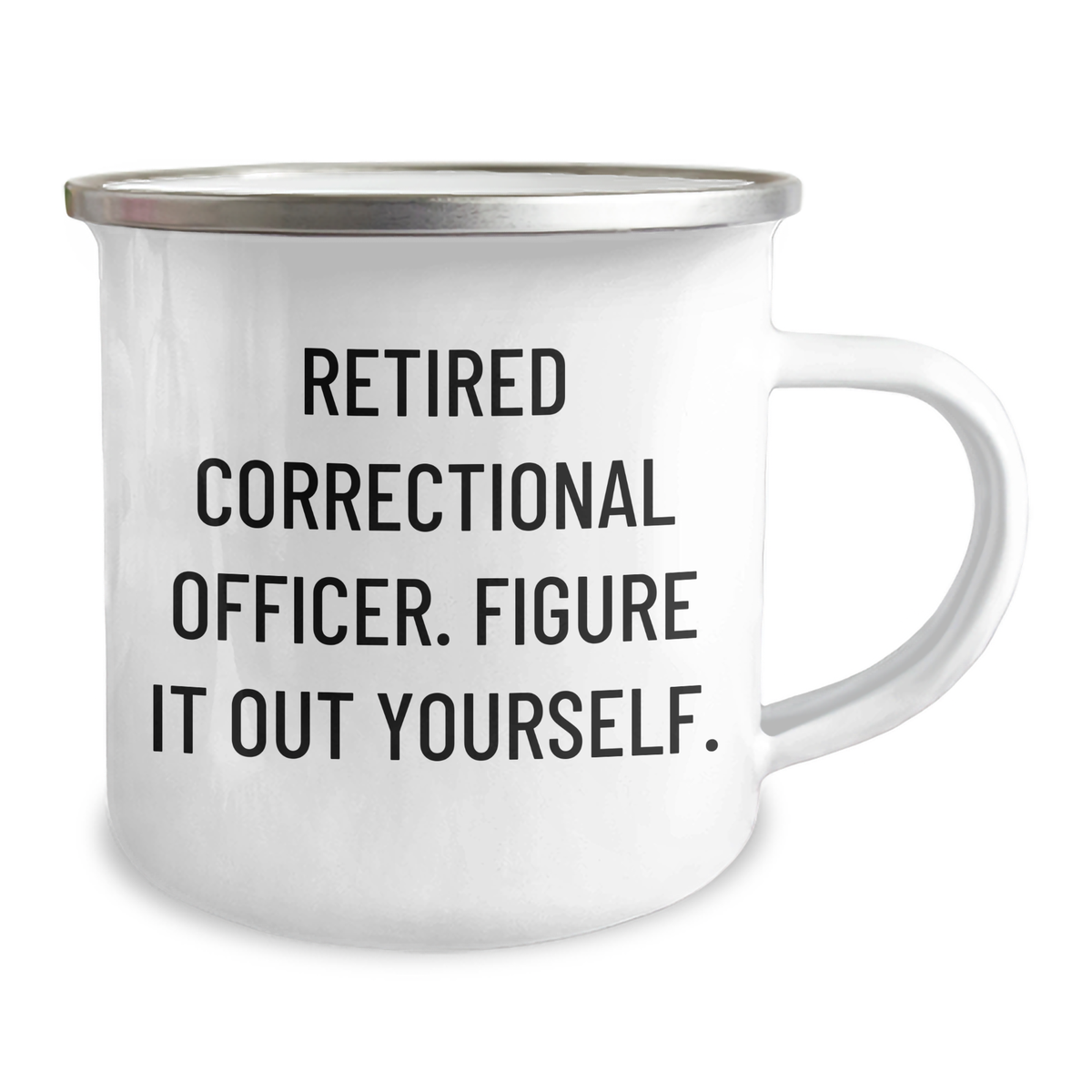 Funny Correctional Officer Gifts from Men to Correctional Officer, Figuring It Out Yourself, 12 oz Stainless Steel Camping Mug, Father's Day Unique Gifts - Image 2