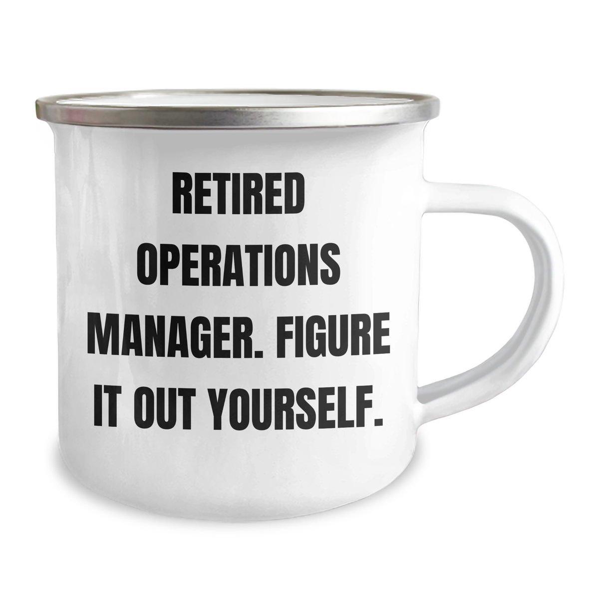 Gifts from Friends to Operations Manager, Funny Camping Mug for Him, Father's Day Unique Gifts, 'Fig It Out Yourself' Quote - Image 2