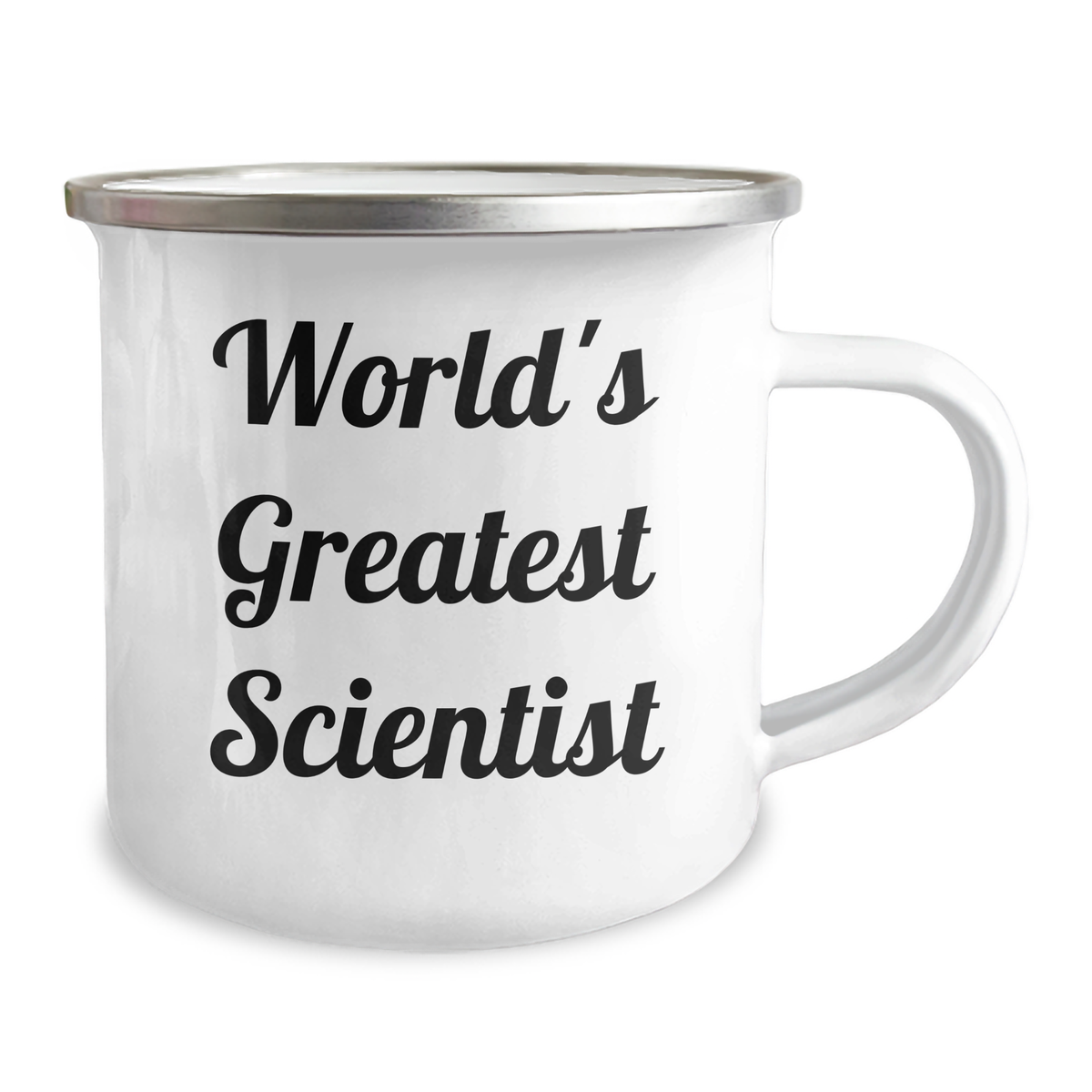 Funny 'World's Greatest Scientist' Camping Mug, Gifts from Friends to Family on Mother's Day, 12 oz Stainless Steel with Enamel Finish - Image 2