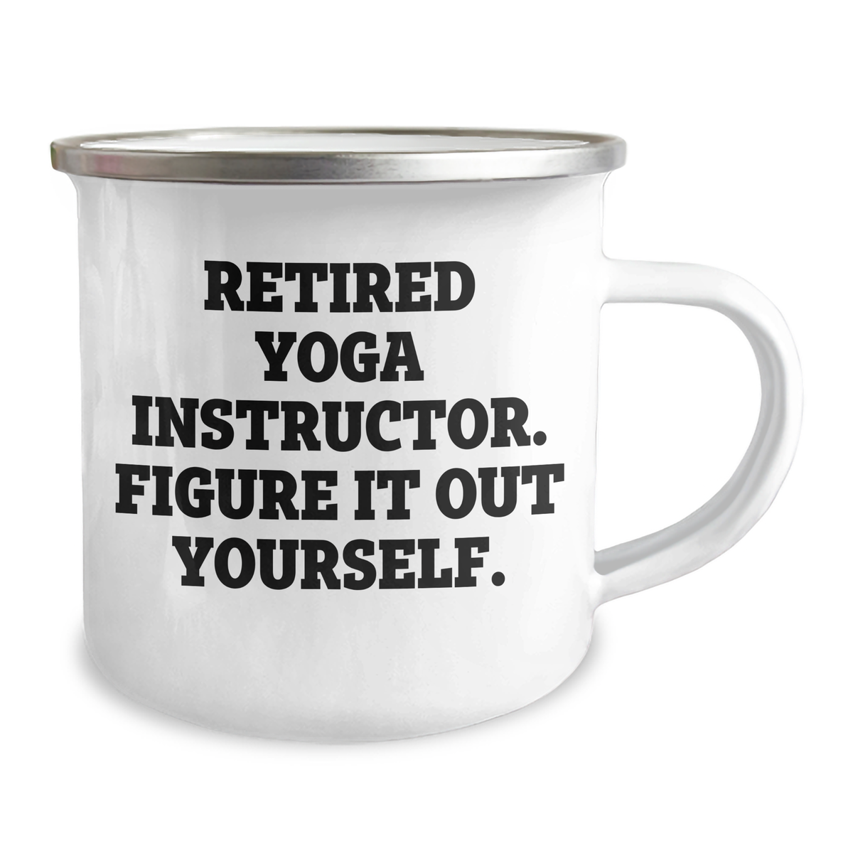 Funny Yoga Instructor Gifts from Men for Father's Day - Camping Mug 'Figure It Out Yourself' - Unique Mugs for Yoga Lovers - Image 2