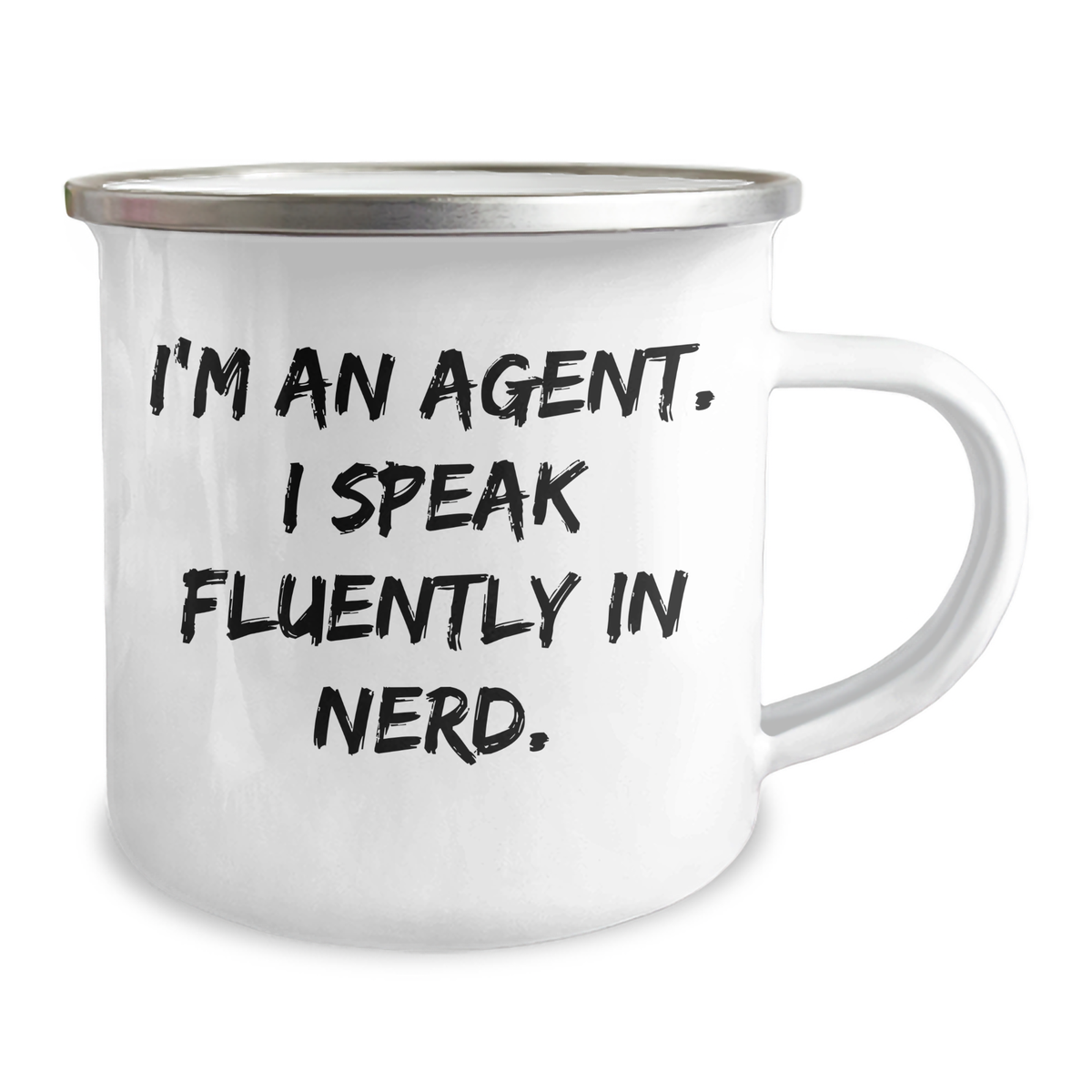 Agent's genius-tastic Camping Mug, Gifts from Friends for Agent, Father's Day Unique Gifts - Image 2