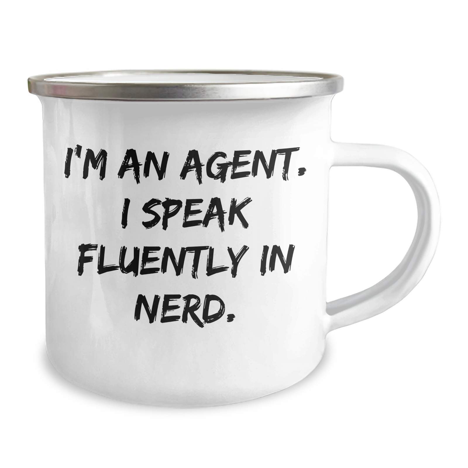 Agent's genius-tastic Camping Mug, Gifts from Friends for Agent, Father's Day Unique Gifts - Image 2