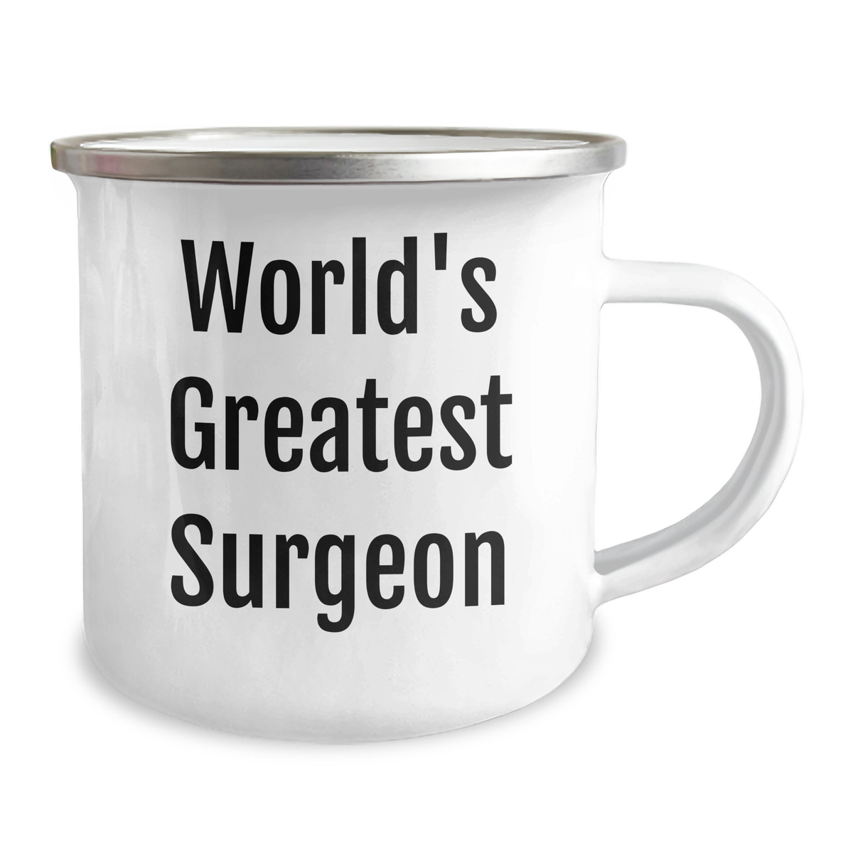 Funny Quotes Surgeon Gifts, World's Greatest Surgeon, Mother's Day Unique Gifts from Family to Surgeon, 12 oz Stainless Steel Camping Mug - Image 2