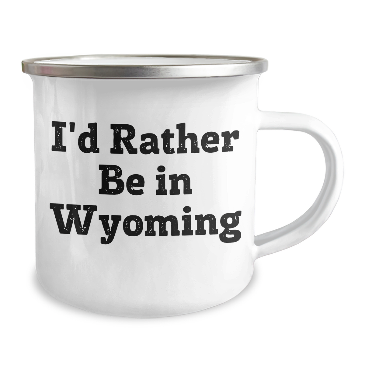 Wyoming Lovers' Funny Gift, 'I'd Rather Be In Wyoming' Camping Mug for Dad's Special Day, Unique Gifts from Men to Family - Image 2
