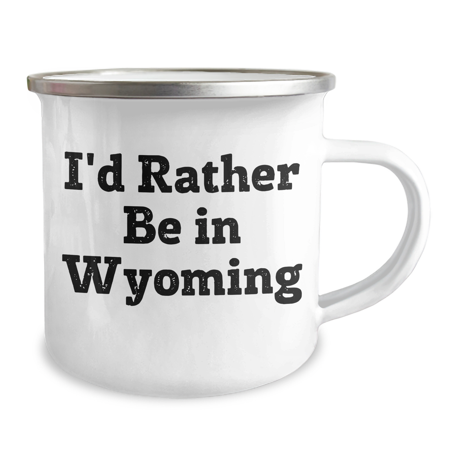 Wyoming Lovers' Funny Gift, 'I'd Rather Be In Wyoming' Camping Mug for Dad's Special Day, Unique Gifts from Men to Family - Image 2