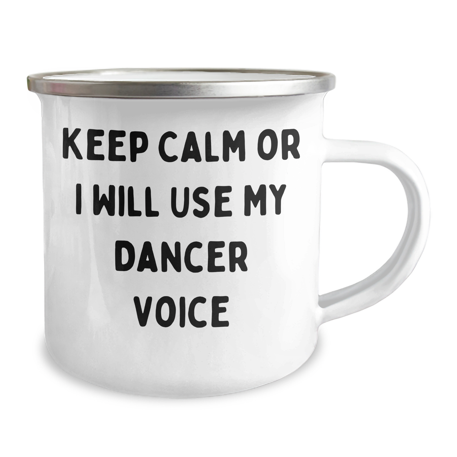 Funny Dancer Gifts for Men - Keep Calm Or I Will Use My Dancer Voice Camping Mug, Father's Day Unique Gifts from Family - Image 2