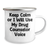 Funny Drug Counselor Camping Mug Gifts from Friends for Mother's Day - 'Keep Calm Or I Will Use My Drug Counselor Voice' Humorous Quote - Image 2