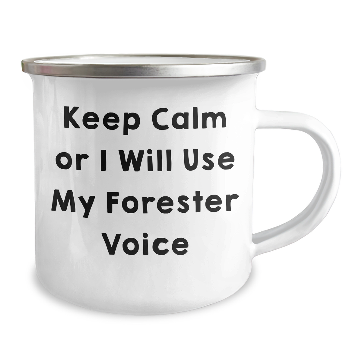 Funny Forester Gifts for Dad's Camping Adventures - Keep Calm Or I Will Use My Forester Voice, Unique Forester Mugs for Men, Camping Mug for Father's Day - Image 2