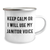Funny Janitor Gifts for Men - Keep Calm Janitor Voice Camping Mug, 12 oz Stainless Steel with Enamel Finish, Gifts from Friends and Family for Father's Day - Image 2