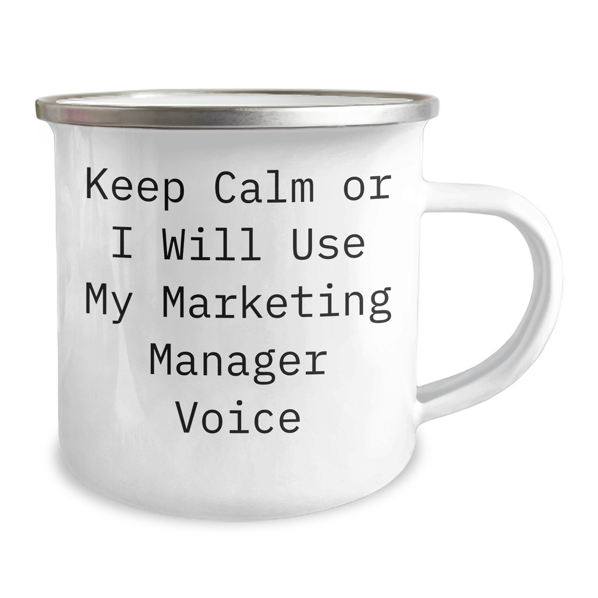 Marketing Manager Gifts Funny Keep Calm Or I Will Use My Marketing Manager Voice Camping Mug for Mother's Day - Image 2