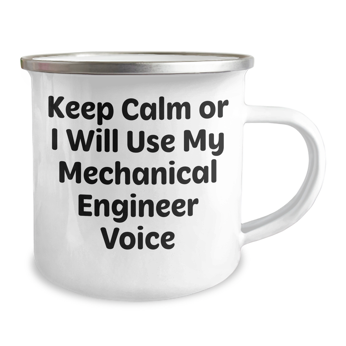 Mechanical Engineer Humor Gifts for Her - Funny Camping Mug, 'Keep Calm Or I Will Use My Mechanical Engineer Voice' - Gifts from Friends, Family, Coworkers - Mother's Day Unique Gifts - Image 2